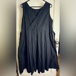 Little black dress, reversible faux wrap